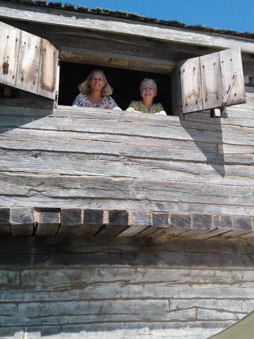 Looking out fort window