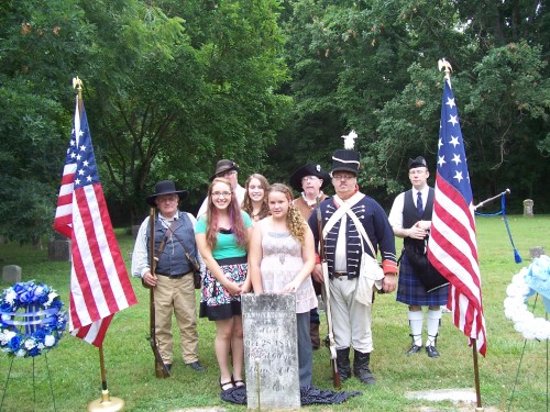Participants in Grave Marking for Samuel Ashmore